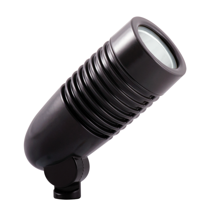 RAB LFLED5YA Hidflood Landscape Floodlight,) LED Lamp, 5 W Fixture, 100/120/208/240 VAC, Bronze/Powder Coated Housing